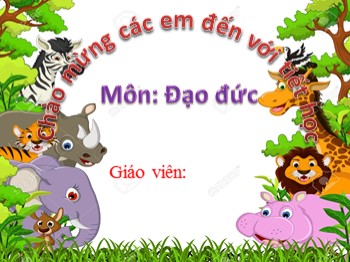 Bài giảng môn Đạo đức Lớp 1 - Bài 24: Phòng tránh tai nạn giao thông