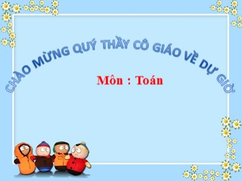 Bài giảng môn Toán Lớp 3 - Bài: Bảng nhân 6