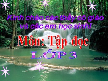 Bài giảng Tập đọc Lớp 3 - Bài: Người lính dũng cảm