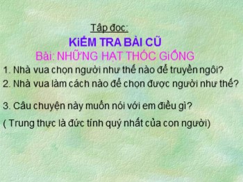 Bài giảng Tập đọc Lớp 4 - Bài: Gà trống và Cáo