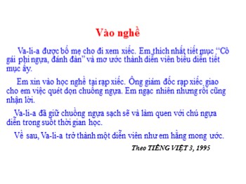 Bài giảng Tập làm văn Lớp 2 - Tuần 7 - Bài: Luyện tập xây dựng đoạn văn kể chuyện