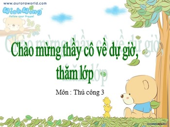 Bài giảng Thủ công Lớp 3 - Bài 3: Gấp con ếch (Tiết 1)