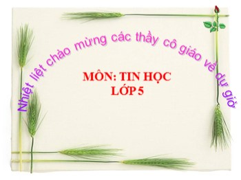 Bài giảng Tin học Lớp 5 - Bài 2: Kĩ thuật điều chỉnh một đoạn văn bản - Nguyễn Thị Thanh Vân