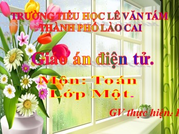 Bài giảng Toán Lớp 1 - Tiết 84, Bài: Bài toán có lời văn - Phạm Thị Hằng