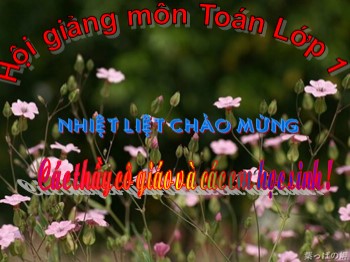 Bài giảng Toán Lớp 1 - Tuần 27 - Bài: Các số từ 1 đến 1