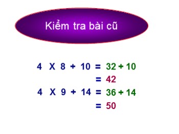 Bài giảng Toán Lớp 2 - Bài: Bảng nhân 5