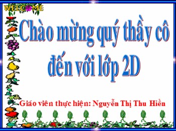 Bài giảng Toán Lớp 2 - Bài: Lít - Nguyễn Thị Thu Hiền