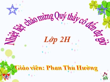 Bài giảng Toán Lớp 2 - Bài: Luyện tập chung (Trang 106) - Phan Thu Hường