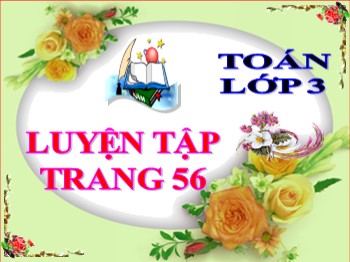 Bài giảng Toán Lớp 3 - Bài: Luyện tập (Trang 56)