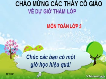 Bài giảng Toán Lớp 3 - Tiết 107: Hình tròn, tâm, đường kính, bán kính