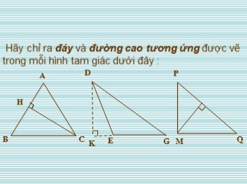 Bài giảng Toán Lớp 5 - Bài: Diện tích hình tam giác