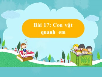 Bài giảng Tự nhiên và xã hội Lớp 1 - Bài 17: Con vật quanh em