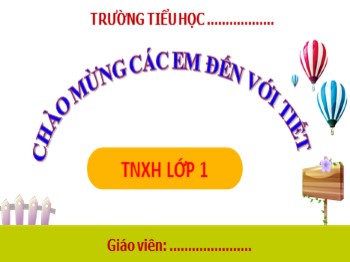 Bài giảng Tự nhiên và xã hội Lớp 1 - Bài 26: Cùng khám phá bầu trời