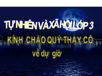 Bài giảng Tự nhiên và xã hội Lớp 3 - Bài 60: Sự chuyển động của trái đất