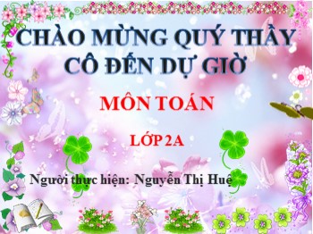 Bài giảng Toán Lớp 2 - Bài: mét - Nguyễn Thị Huệ