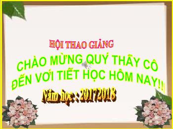 Bài giảng Toán Lớp 4 - Bài: Phân số