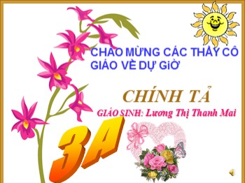 Bài giảng Chính tả Lớp 3 - Bài: Rước đèn ông sao - Lương Thị Thanh Mai