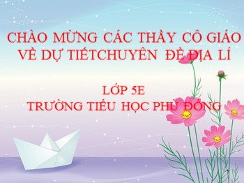 Bài giảng Địa Lí Lớp 5 - Bài 3: Khí hậu