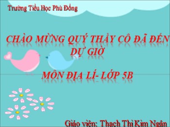 Bài giảng Địa lý Lớp 5 - Bài 25: Châu Mĩ