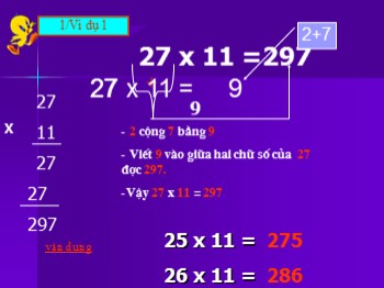 Bài giảng Toán Lớp 4 - Bài: Nhân nhẩm với 11