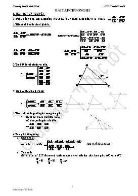 Bài tập Hình học Lớp 8 - Chương III: Tam giác đồng dạng - Trường THCS Gò Xoài