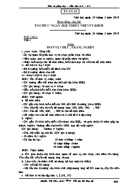 Giáo án Khối Tiểu học - Tuần 28 - Năm học 2018-2019 - Nguyễn Thị Kim Anh