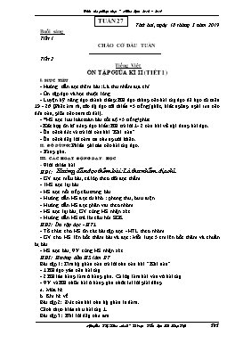 Giáo án Lớp 2 - Tuần 27 - Năm học 2018-2019 - Nguyễn Thị Kim Anh