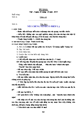 Giáo án Lớp 4 - Tuần 8 - Năm học 2019-2020