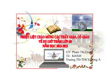 Bài giảng Ngữ văn Lớp 6 - Thành ngữ. Dấu chấm. Dấu phẩy - Năm học 2022-2023 - Phạm Thị Giang