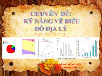 Chuyên đề Kỹ năng vẽ biểu đồ địa lý - Đặng Thị Thu Thủy