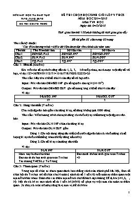 Đề chính thức chọn học sinh giỏi Tin học Lớp 9 - Năm học 2014-2015 - Sở GD&ĐT Ninh Bình (Có hướng dẫn chấm)