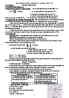 Đề cương ôn thi học kì 2 Vật lí Lớp 9