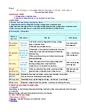 Kế hoạch bài dạy Toán Lớp 7 - Tuần 8