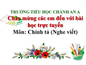 Bài giảng Chính tả Lớp 3 - Nghe – viết: Người mẹ - Năm học 2021-2022