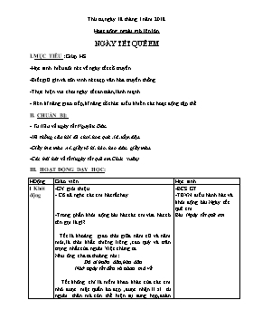 Bài giảng Hoạt động ngoài giờ lên lớp Lớp 5 - Ngày Tết quê em - Năm học 2017-2018