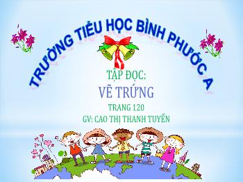 Bài giảng Tiếng Việt Lớp 4 - Tập đọc: Vẽ trứng - Cao Thị Thanh Tuyến