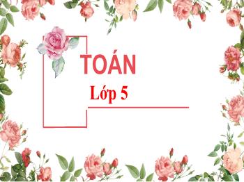 Bài giảng Toán Lớp 5 - Tuần 5, Bài: Luyện tập (Trang 24)