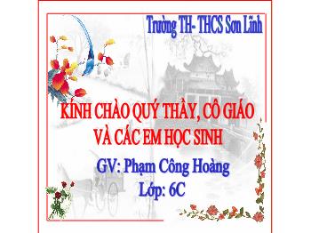Bài giảng Toán Lớp 6 (Cánh diều) - Bài: Tập hợp - Phạm Công Hoàng