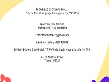 Bài học STEAM Lớp 1 - Bài 2: Dụng cụ so sánh số trong phạm vi 10 - Năm học 2024-2025 - Thái Anh Sơn