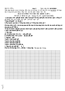 Bài tập môn Tiếng Việt Lớp 1 (Cánh diều) - Tuần 4 - Năm học 2021-2022 (Có đáp án)