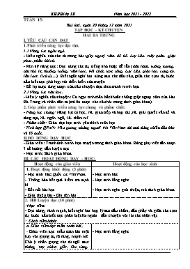 Giáo án điện tử Lớp 3 - Tuần 15 - Năm học 2021-2022 - Đào Thị Hiền