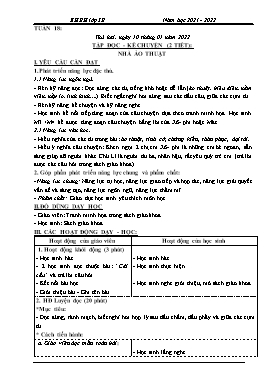 Giáo án điện tử Lớp 3 - Tuần 18 - Năm học 2021-2022 - Đào Thị Hiền