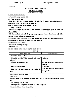 Giáo án điện tử Lớp 3 - Tuần 24 - Năm học 2021-2022 - Đào Thị Hiền