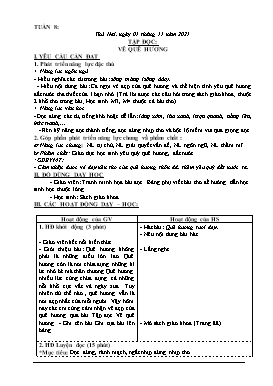 Giáo án điện tử Lớp 3 - Tuần 8 - Năm học 2021-2022 - Đào Thị Hiền