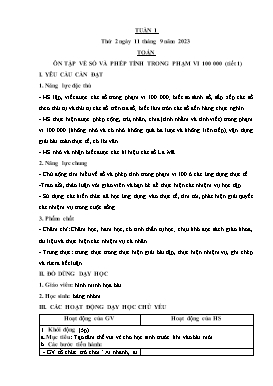 Giáo án điện tử Lớp 4 - Tuần 1 - Năm học 2023-2024 - Trần Thị Định