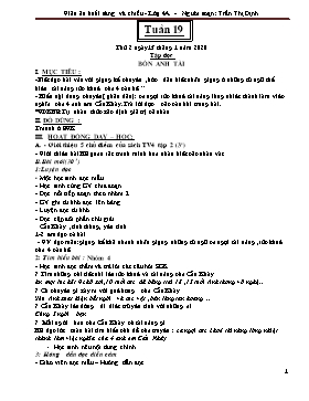 Giáo án điện tử Lớp 4 - Tuần 19 - Năm học 2019-2020 - Trần Thị Định