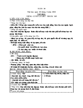 Giáo án điện tử Lớp 4 - Tuần 30 - Năm học 2021-2022 - Nguyễn Thị Thanh Hoàn