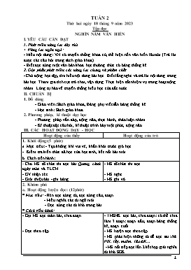 Giáo án điện tử Lớp 5 - Tuần 2 - Năm học 2023-2024 - Lê Huy Chinh