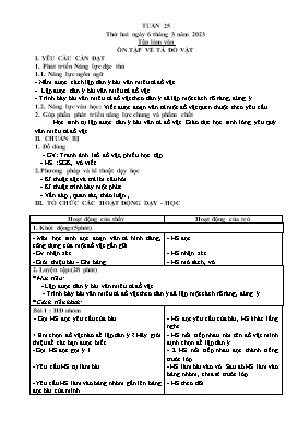 Giáo án điện tử Lớp 5 - Tuần 25 - Năm học 2022-2023 - Lê Huy Chinh