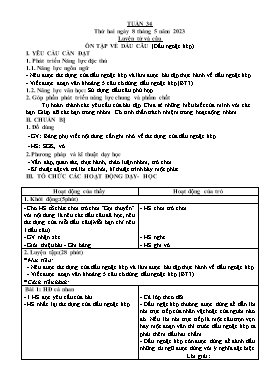 Giáo án điện tử Lớp 5 - Tuần 34 - Năm học 2022-2023 - Lê Huy Chinh